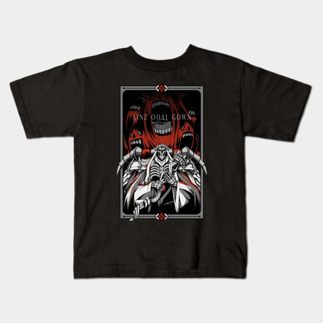 Overlord - Ainz Ooal Gown Kids T-Shirt by witart.id